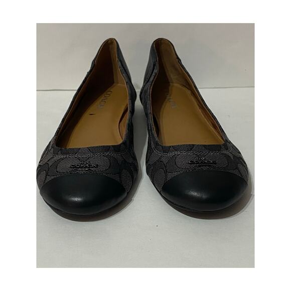 COACH Chelsea Outline Signature Black Smoke Ballet Flats EUR 39 US 8.5 / 10.25" - Picture 4 of 10
